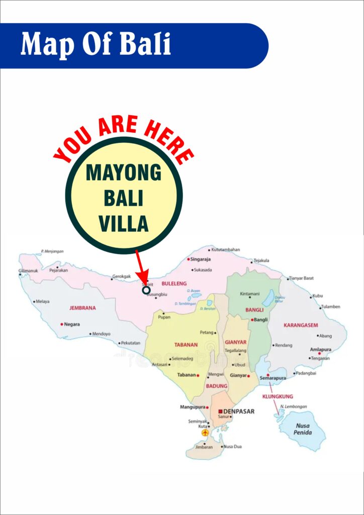 map of bali